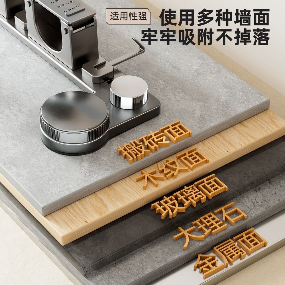 Suction cup mop wall hanging clip punch-free wall hanging broom mop for home bathroom bathroom strong fixed rack hook