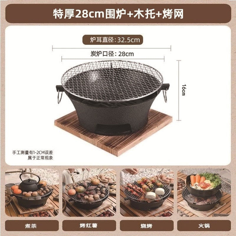 Cast iron charcoal stove for making tea by the stove, heating stove, for home carbon stove, charcoal stove, charcoal stove, tea making hot pot barbecue stove
