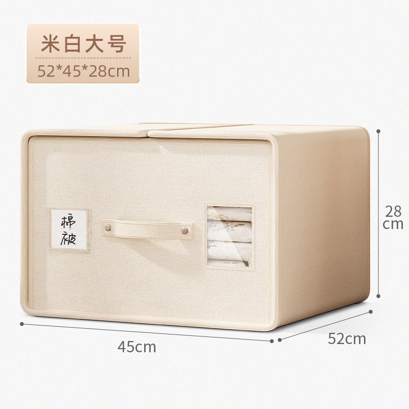Cross-border increase and upgrade Oxford cloth autumn and winter thickened bed sheet storage box clothing fabric blanket quilt cover storage box
