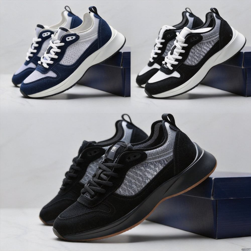 us station men's printed breathable sports shoes trendybest sellingd family heightening outdoor casual comfortable running shoes