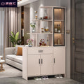 Solid wood entrance cabinet shoe cabinet all-in-one living room wine cabinet partition cabinet medieval style entrance door decorative cabinet foyer cabinet