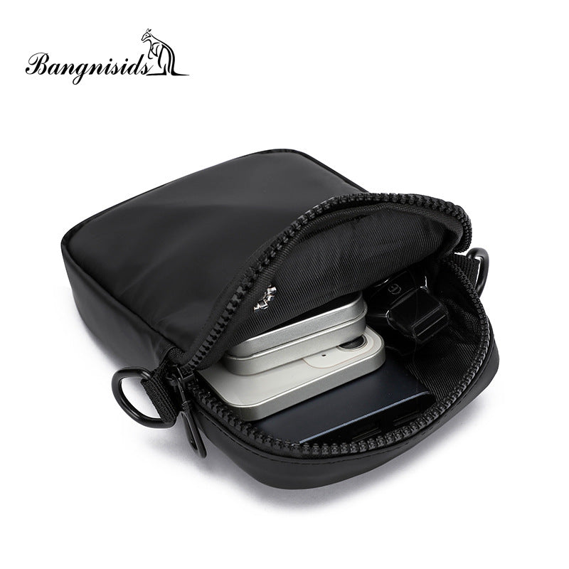 Spring new men's Oxford cloth shoulder bag simple small satchel diagonal span backpack casual multi-functional small bag lightweight