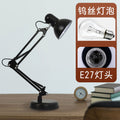 Incandescent tungsten filament eye protection learning full spectrum desk lamp old classic plug-in e27 replaceable bulb warm yellow light