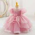 New arrival: children's formal dress - tutu skirt, puff sleeves, cake princess dress for baby girls