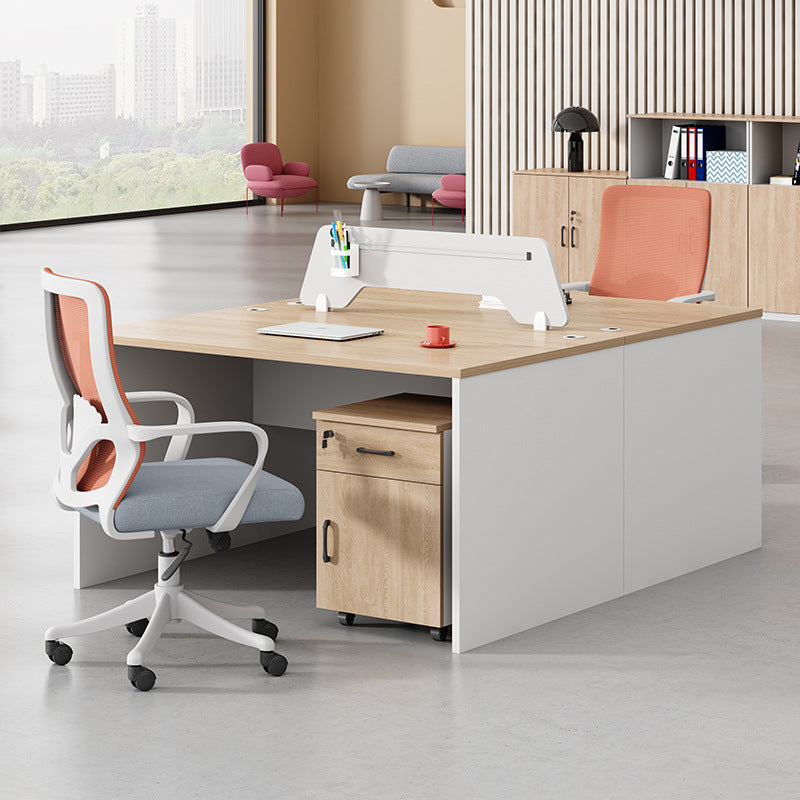 Saint li staff office desk and chair set - minimalist office furniture, employee computer desk and chair