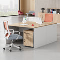 Saint li staff office desk and chair set - minimalist office furniture, employee computer desk and chair