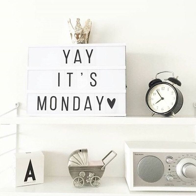 LED creative letter A4A5 light box girl room decoration lights photo props small ornament