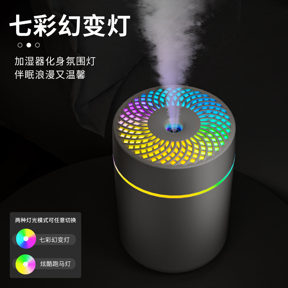 25 new cross-border car ambient light humidifier, usb home desktop silent mini hydrating air atomizer