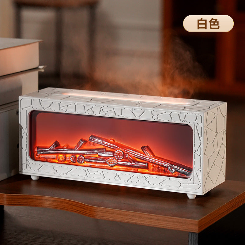 artificial flame fireplace aromatherapy machine small for home ultrasonic intelligent remote control large fog volume silent humidifier
