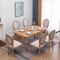 cream style dining chair comfortable cotton and linen back dining table chair for home dining room chair scandinavian solid wood chair