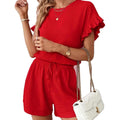 european and american women's fashion for export: summer crewneck short-sleeve tops and shorts - casual & trendy styles for , , and