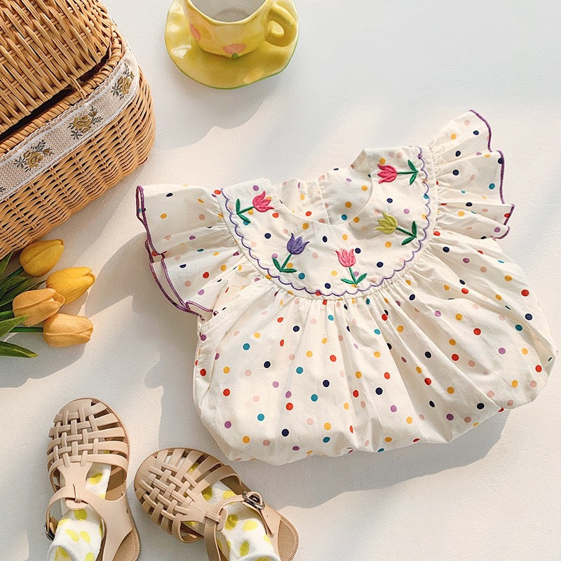 Girls' summer dress: cute, adorable, and stylish princess dress for kids - summer pure cotton dress for babies
