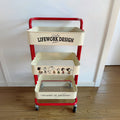 Influencer-style rolling cart shelf - home use, kitchen, bedroom, snack rack, living room multifunctional storage organizer - wholesale