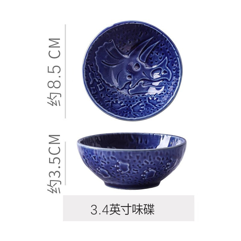 Minimalist style personalized ceramic small sauce dish - home use cartoon cute dish - dipping sauce dish - snack dish - soy sauce seasoning dish