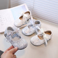 Girls' fashion rhinestone bow princess shoes,  spring/autumn new korean style children's soft sole leather shoes, performance shoes