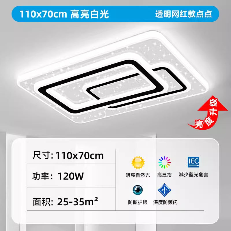 2025 new simple modern atmosphere led living room main light full of stars master bedroom dining room light whole house lighting