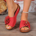 summer new arrival: plus-size wedge heel slippers for women (sizes 36-43). wholesale available. dropshipping to  and