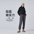 Fall and winterfleece-linedheattech yoga wear half-zip hooded sweatshirt outdoor fitness loose sports tops women's daw139
