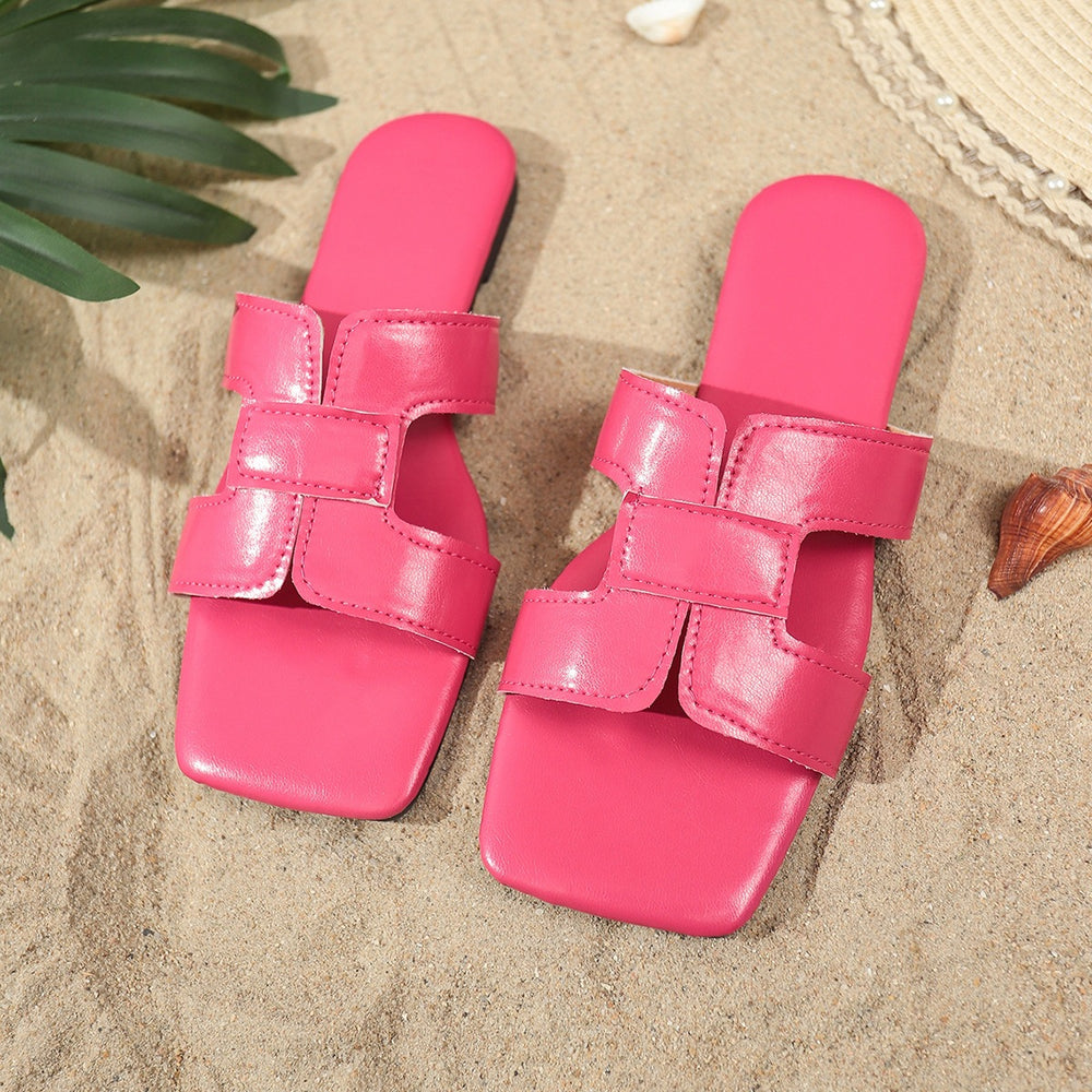 export plus size women's summer new flat sandals - versatile, non-slip, soft sole beach slides