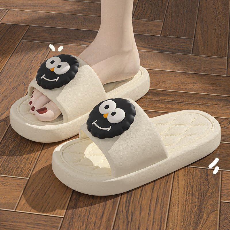 2025 new women's summer slippers - cloud-like comfort, soft sole, non-slip, thick-soled, one-strap sandals for home and bathroom use - wholesale