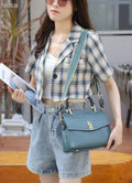 Genuine leather crocodile pattern handbag women's 2023 new elegant middle-aged ladieswear women's bag fashion women's bag handbag