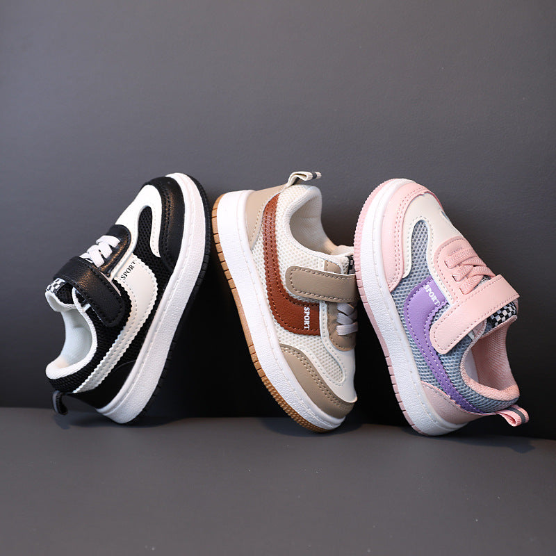 Kids' athletic shoes - spring/autumn styles: boys' sneakers, girls' soft-soled breathable mesh shoes, infant/toddler sneakers, ages 1-6