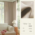 Modern minimalist blackout chenille curtain fabric wholesale for bedroom and living room - shaoxing keqiao curtains [project]