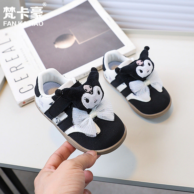 Fanka haoyang cute cartoon kuromi easiest for match german training shoes  spring & fall new arrivalgirlfashion sneakers