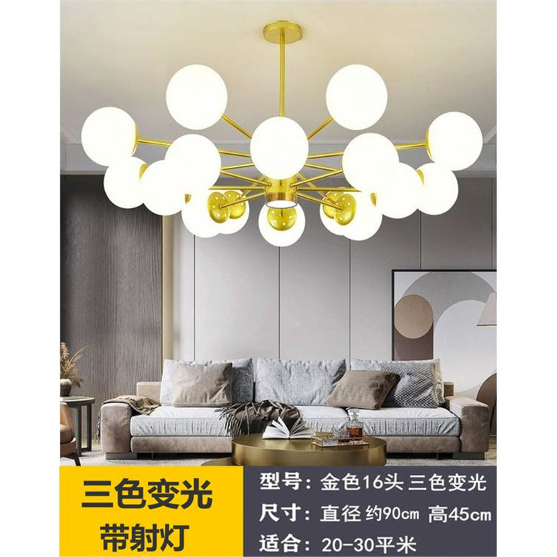 Nordic led pendant light - modern minimalist style for living room,  new arrival, bedroom main light, gold magic bean lamp