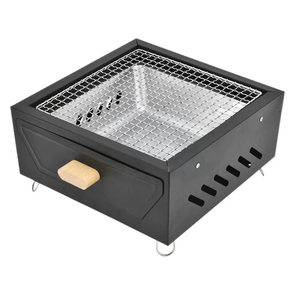 Stove for making tea by the stove, small square stove, outdoor camping barbecue stove, japanese charcoal stove, indoor barbecue stove