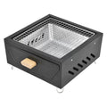 Stove for making tea by the stove, small square stove, outdoor camping barbecue stove, japanese charcoal stove, indoor barbecue stove