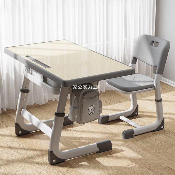 Yla school desks and chairs children's study tables small apartment home homework desk set can be lifted and lowered primary school students write