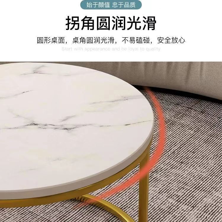 Coffee table living room for home round small table small apartmentaccessible luxurycasual modern rental house tea table new arrival small coffee table