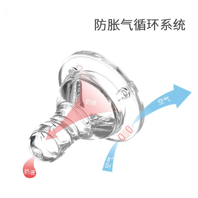 Realistic newborn baby pacifier - standard diameter, cross-cut, universal fit, wide-neck nipple