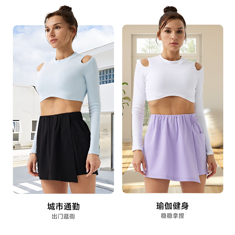 Fabric culottes, short sports quick-drying running clothes, golf badminton tennis pants, badminton sportswear