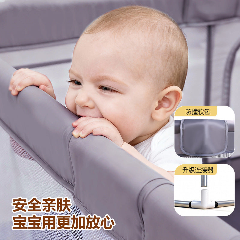 Baby playpen - portable playard for indoor use - safety barrier for crawling and walking - perfect for home and playroom