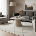 Microcement tapered tea table scandinavianfor home living room special-shaped low table small apartment cream style small popular coffee table