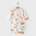 Baby romper pure cotton summer newborn thin pajamas baby clothes long sleeve air conditioning closed crotch onesie crawling suit