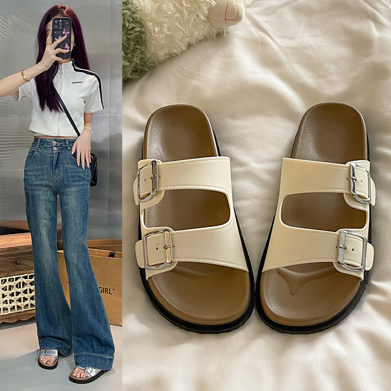 Women's summer sandals: stylish and versatile new beach shoes - high heel, platform, wedge, double buckle sandals