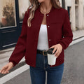 fashion  fall and winternew arrival women's casuallong sleevesshirt tweed jacket outwear baseball uniform