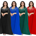 C7305 cross-border   fashion women's elegant rhinestone evening gown dress - new