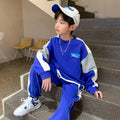 Boys' spring outfit set - two-piece,  new spring/autumn collection, stylish kids' hoodie and tracksuit, trendy spring/autumn apparel