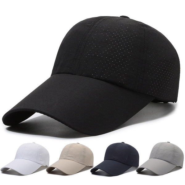 Quick-drying cap Men's summer outdoor sun protection cap Leisure outing Fishing visor Sports running baseball cap Women