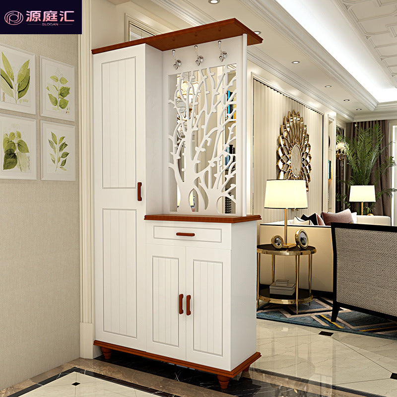 Double-sided entrance cabinet partition cabinet living room cut out screen casual entrance shoe cabinet room hall cabinet foyer entrance cabinet