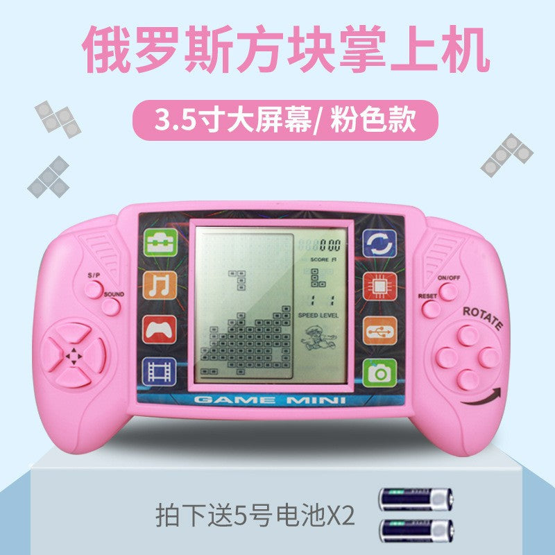 Wholesale classic nostalgic tetris game console - large screen, eye-friendly, handheld game console for kids