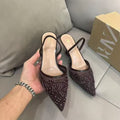Za2026springnew arrival pointed toe stiletto mesh order toe high heels women's lace small fragrant style easiest for matchoutwear