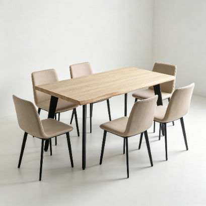 Walmart dining table - nordic modern minimalist restaurant table - iron leg rectangular mdf table - dining table