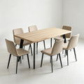 Walmart dining table - nordic modern minimalist restaurant table - iron leg rectangular mdf table - dining table