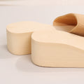 2024 summer women's shoes new korean style one-strap platform heel candy color wedge sandals women's slippers