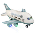 Kids' toy airplane with opening cabin, durable alloy cars, early education puzzle for 2-3 year olds, birthday gift for boys